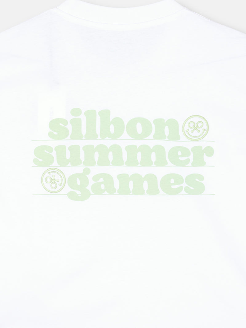 T-shirt summer games branco