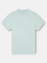 Silbon embossed T-shirt in aquamarine tone