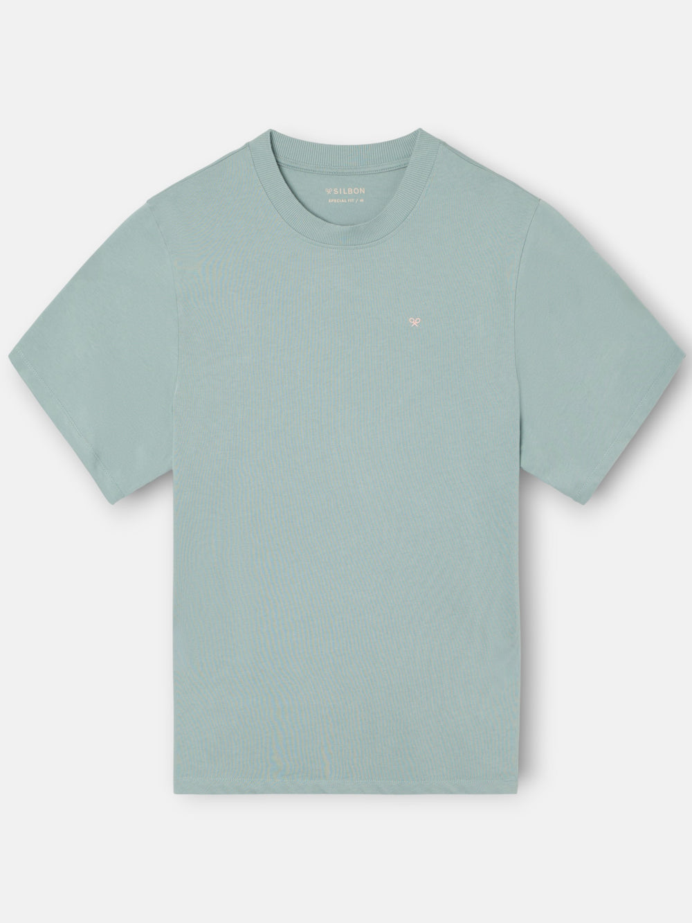 T-shirt special fit Silbon classic society verde cinzento