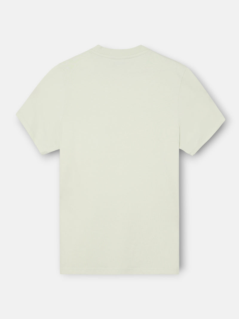 Silbon embossed T-shirt in light green shade