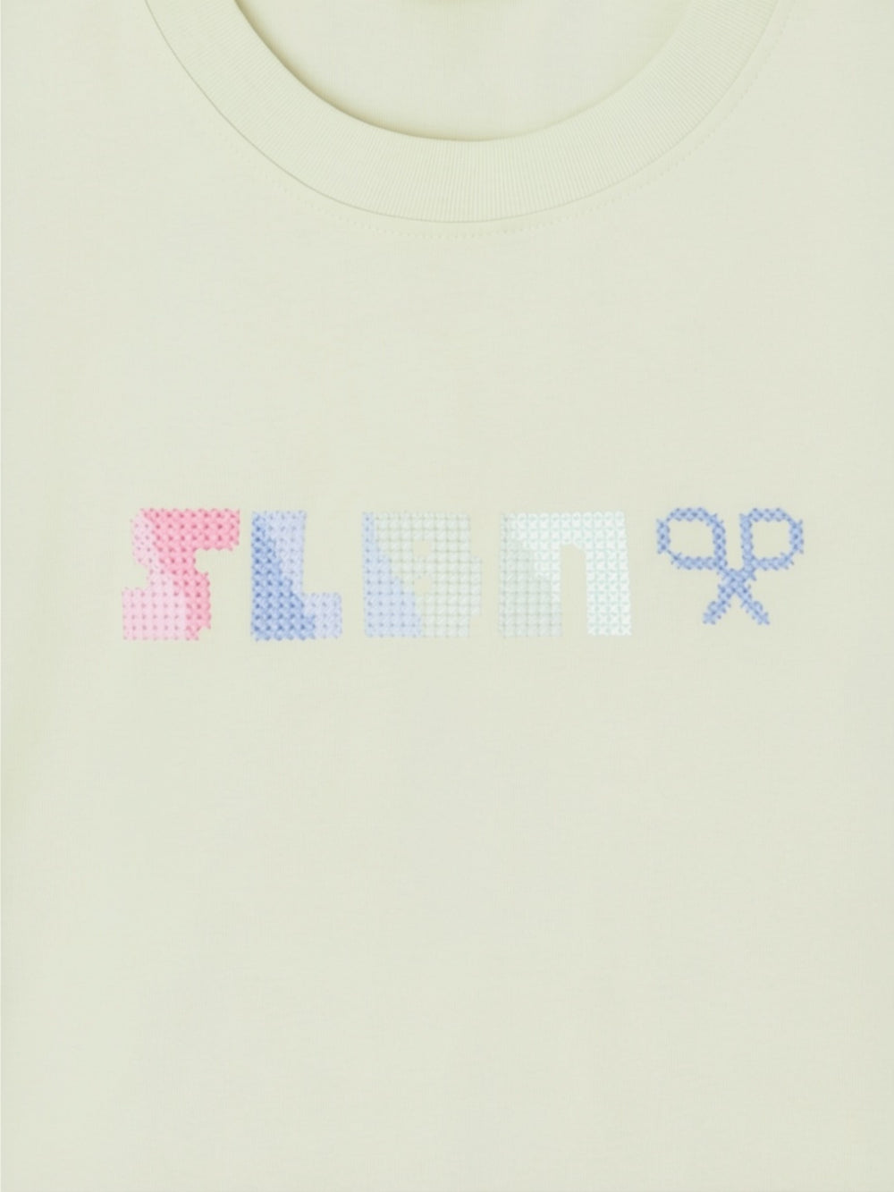 Camiseta relaxed fit slbn cross verde claro