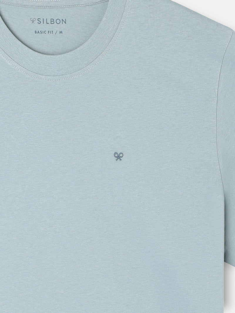 T-shirt slow summer vert gris