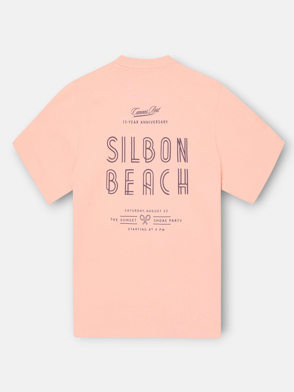 Camiseta special fit Silbon sunset party coral