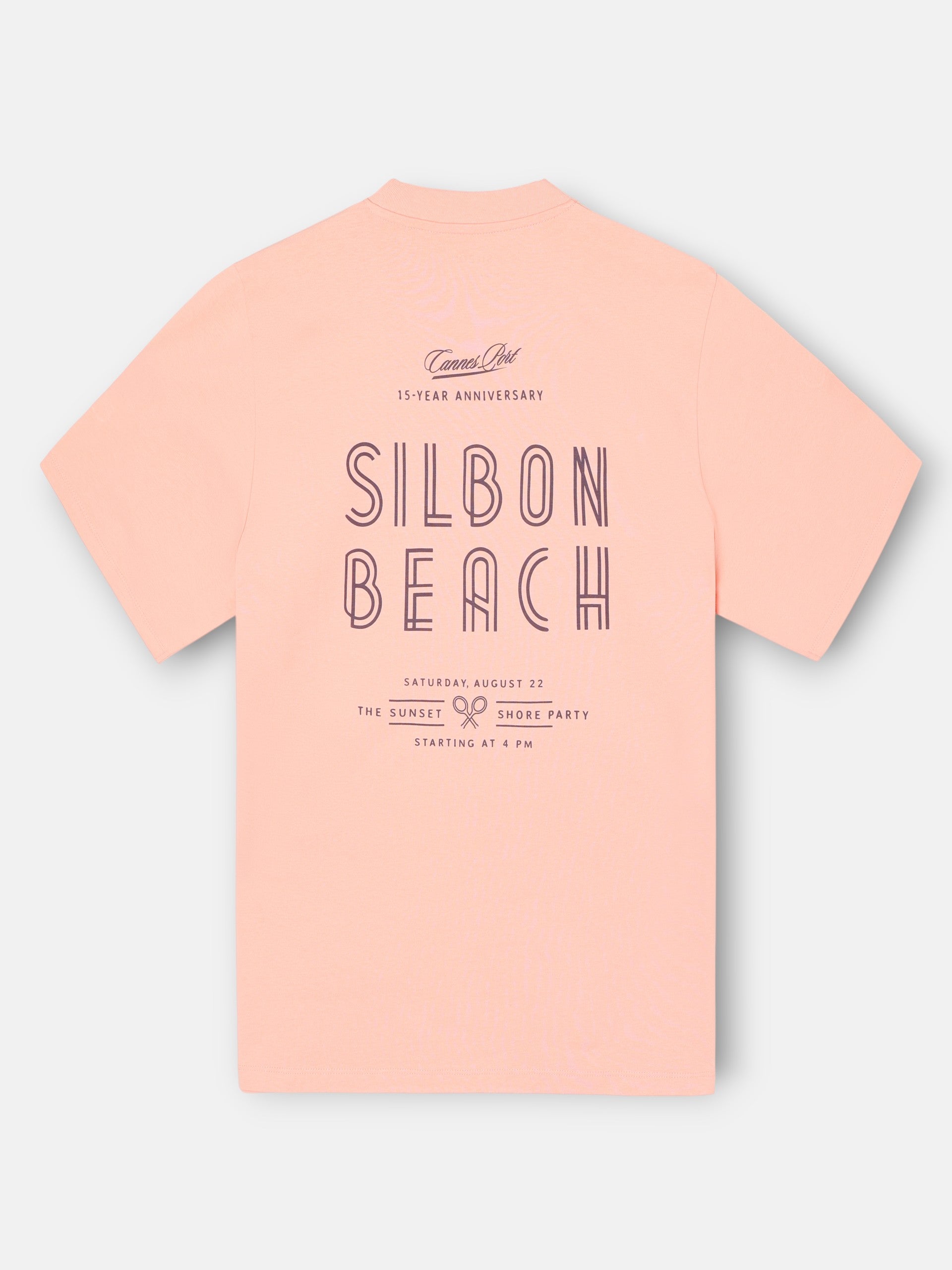 Camiseta special fit Silbon sunset party coral