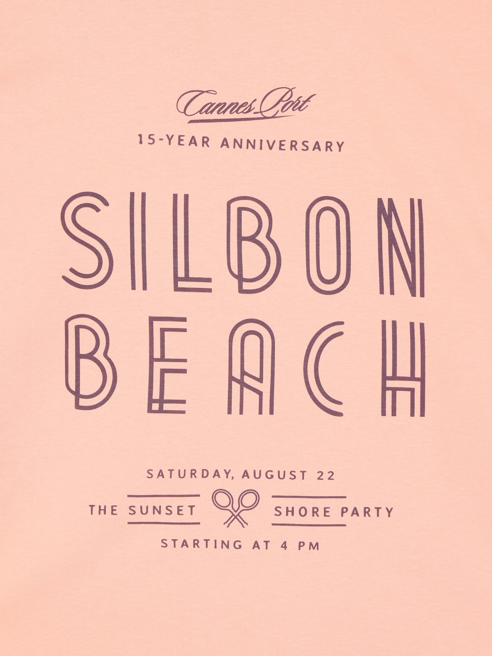 Camiseta special fit Silbon sunset party coral