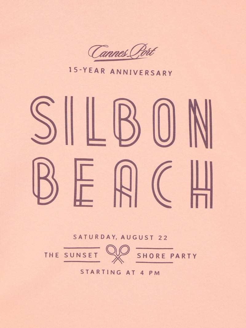 Camiseta special fit Silbon sunset party coral
