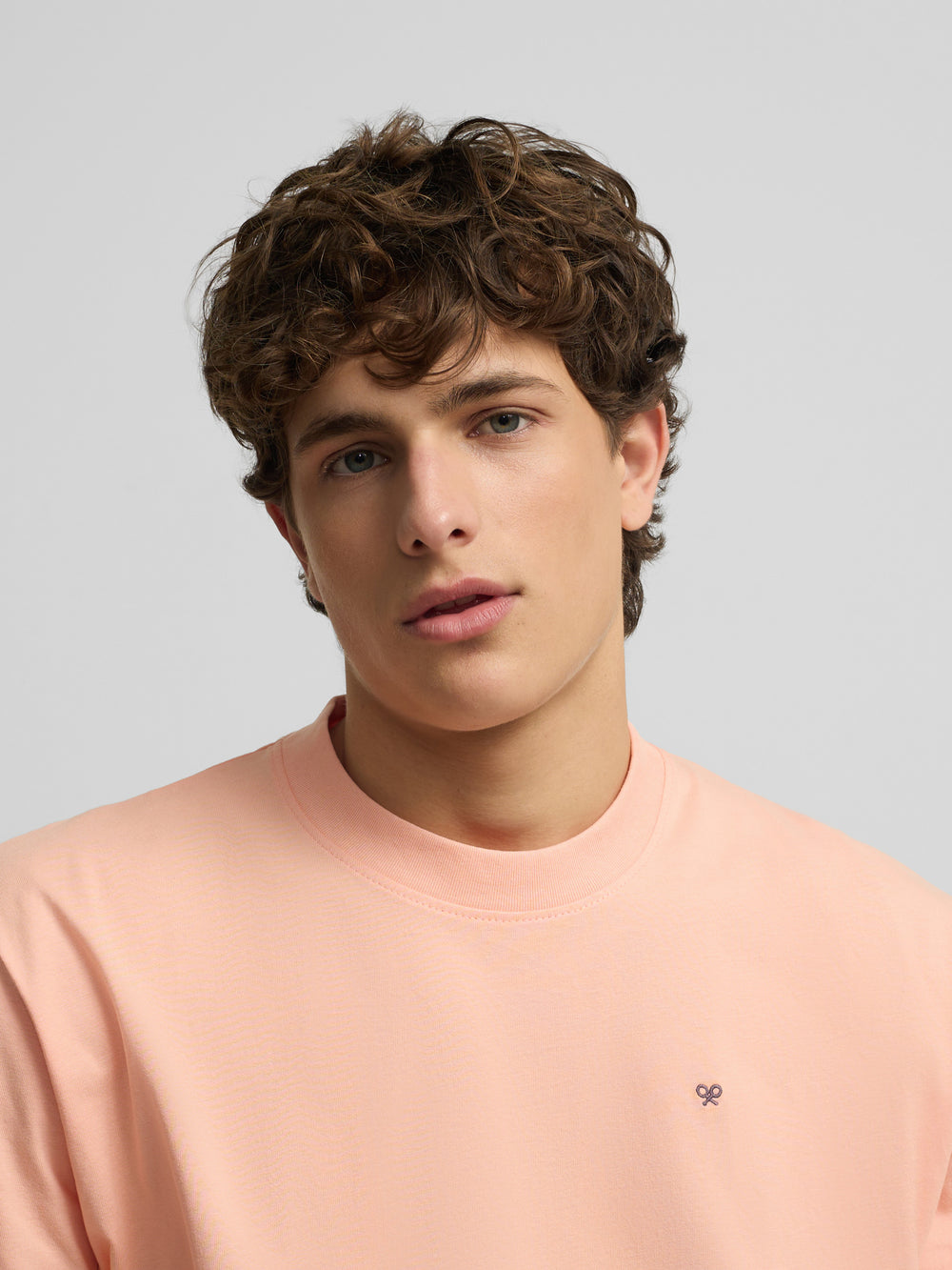 Special fit Silbon sunset party coral t-shirt