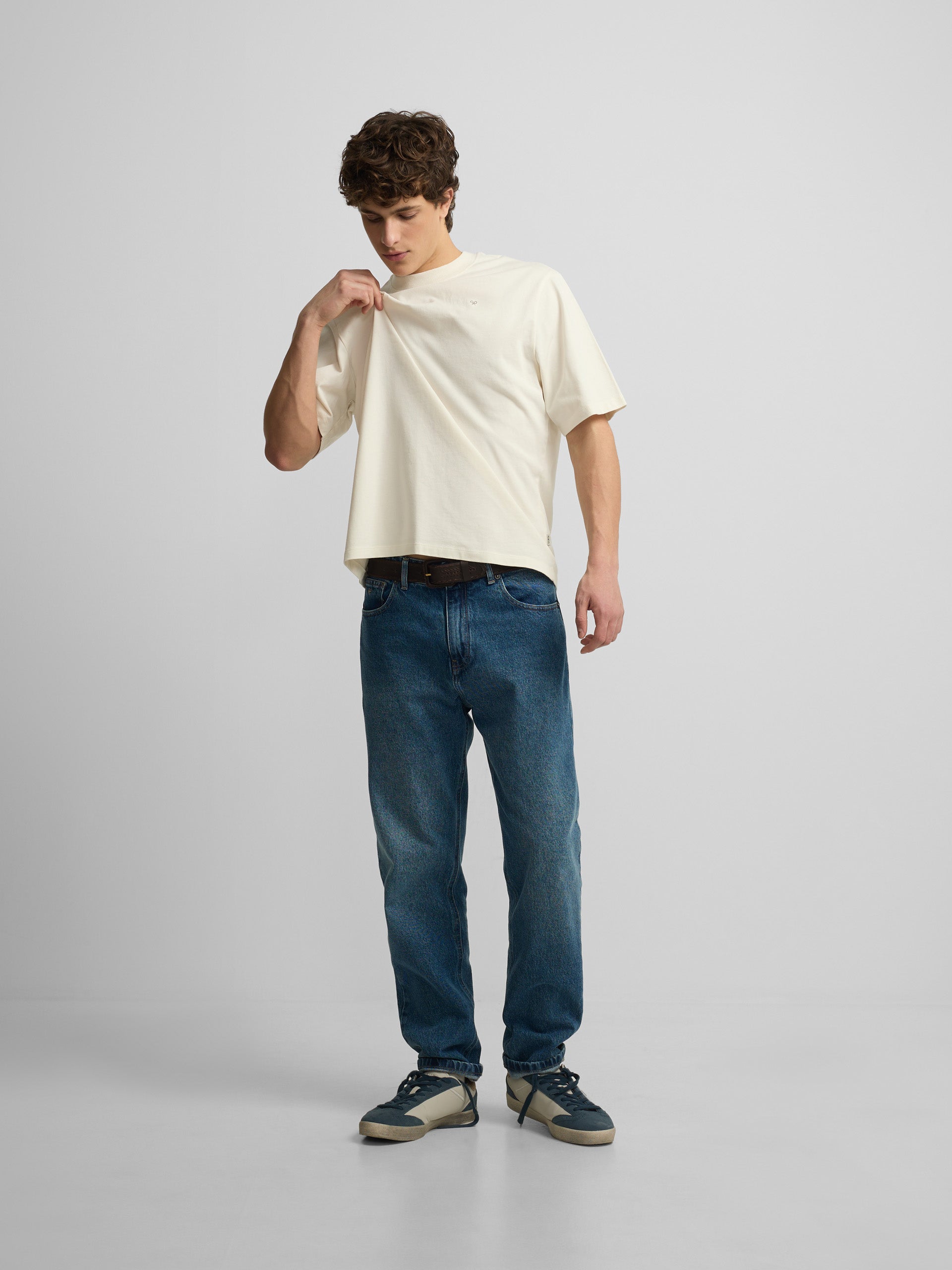 Special fit Silbon classic society cream t-shirt