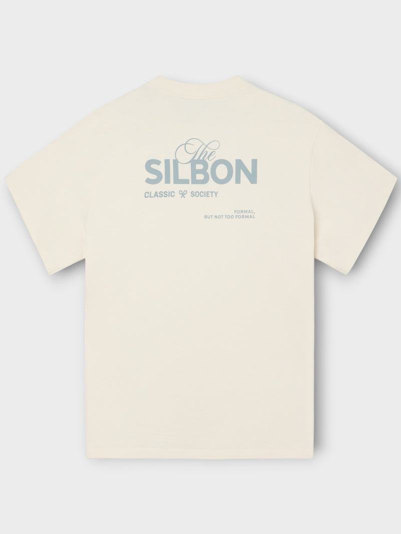 Special fit Silbon classic society cream t-shirt