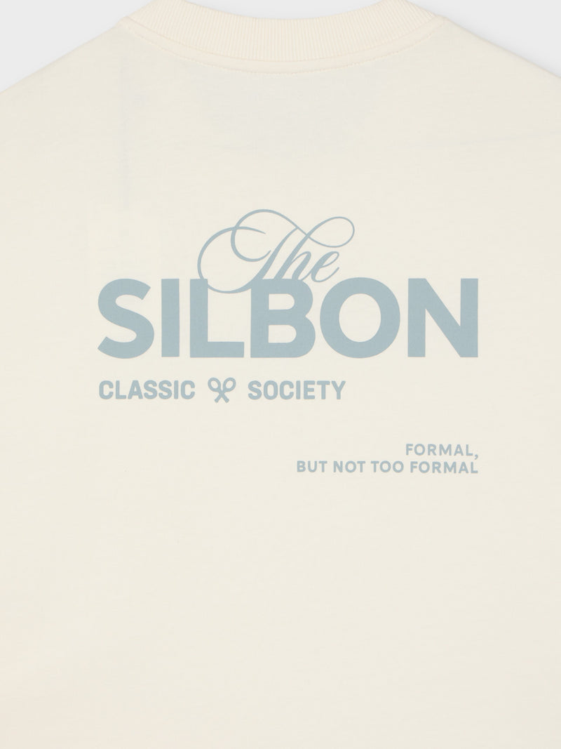 Special fit Silbon classic society cream t-shirt