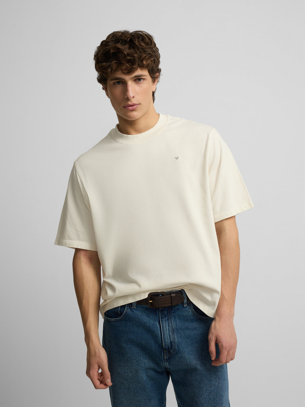 Special fit Silbon classic society cream t-shirt