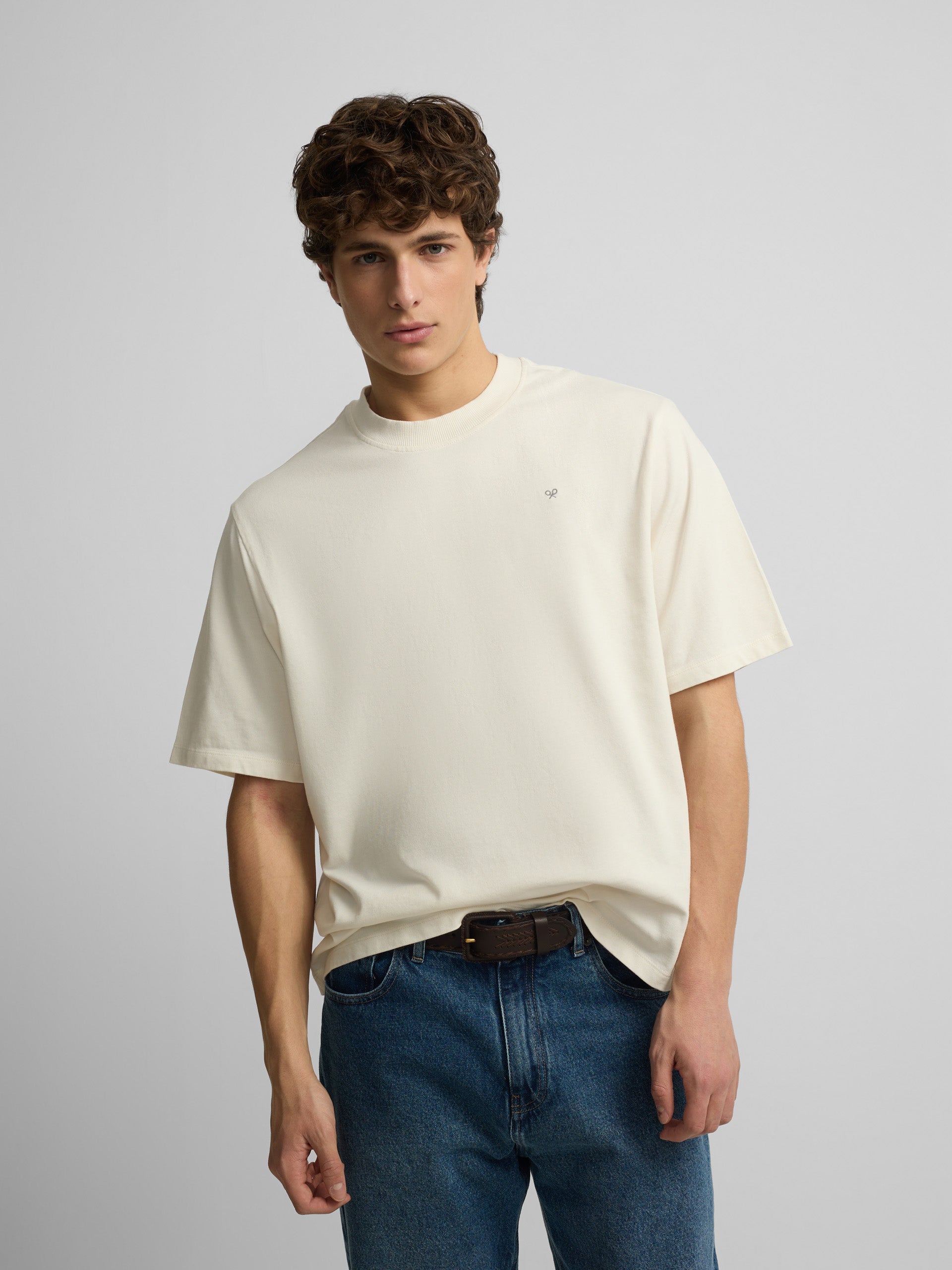 Special fit Silbon classic society cream t-shirt