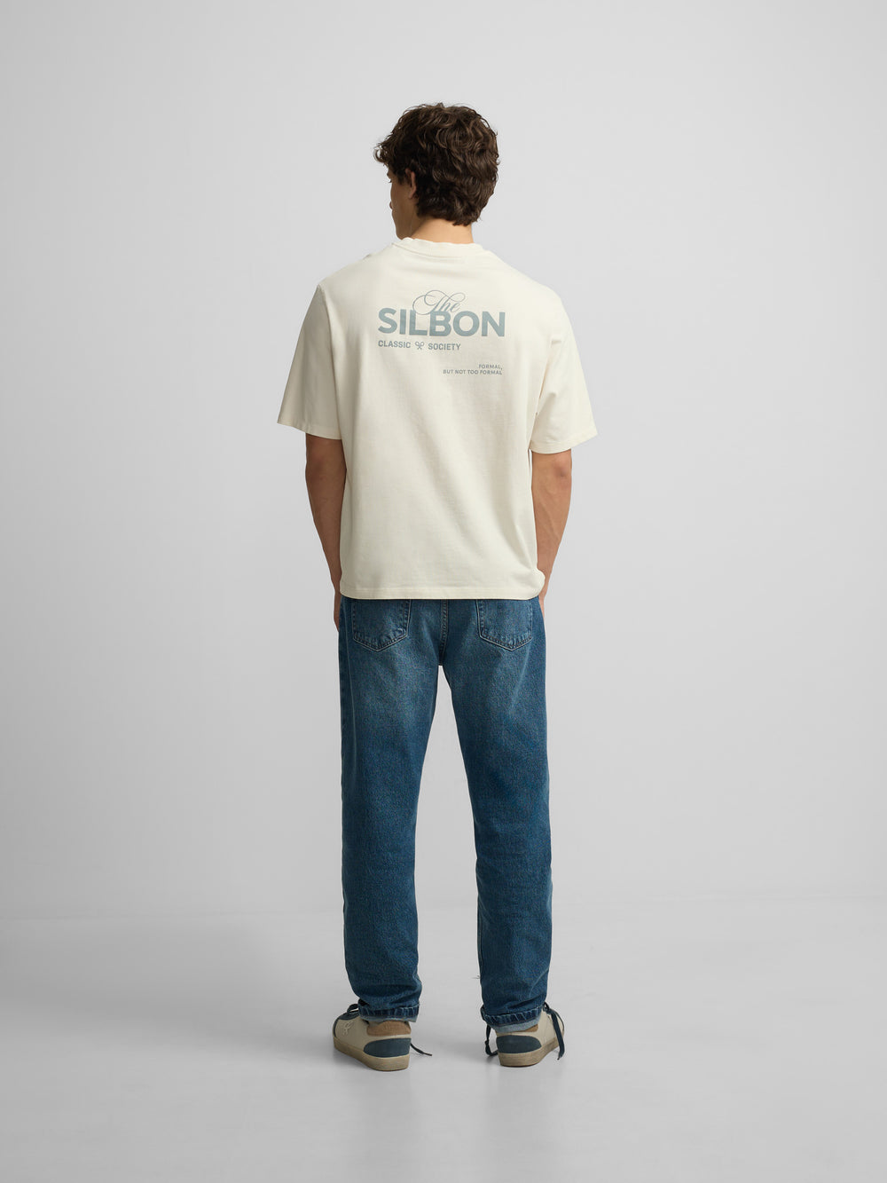 Special fit Silbon classic society cream t-shirt