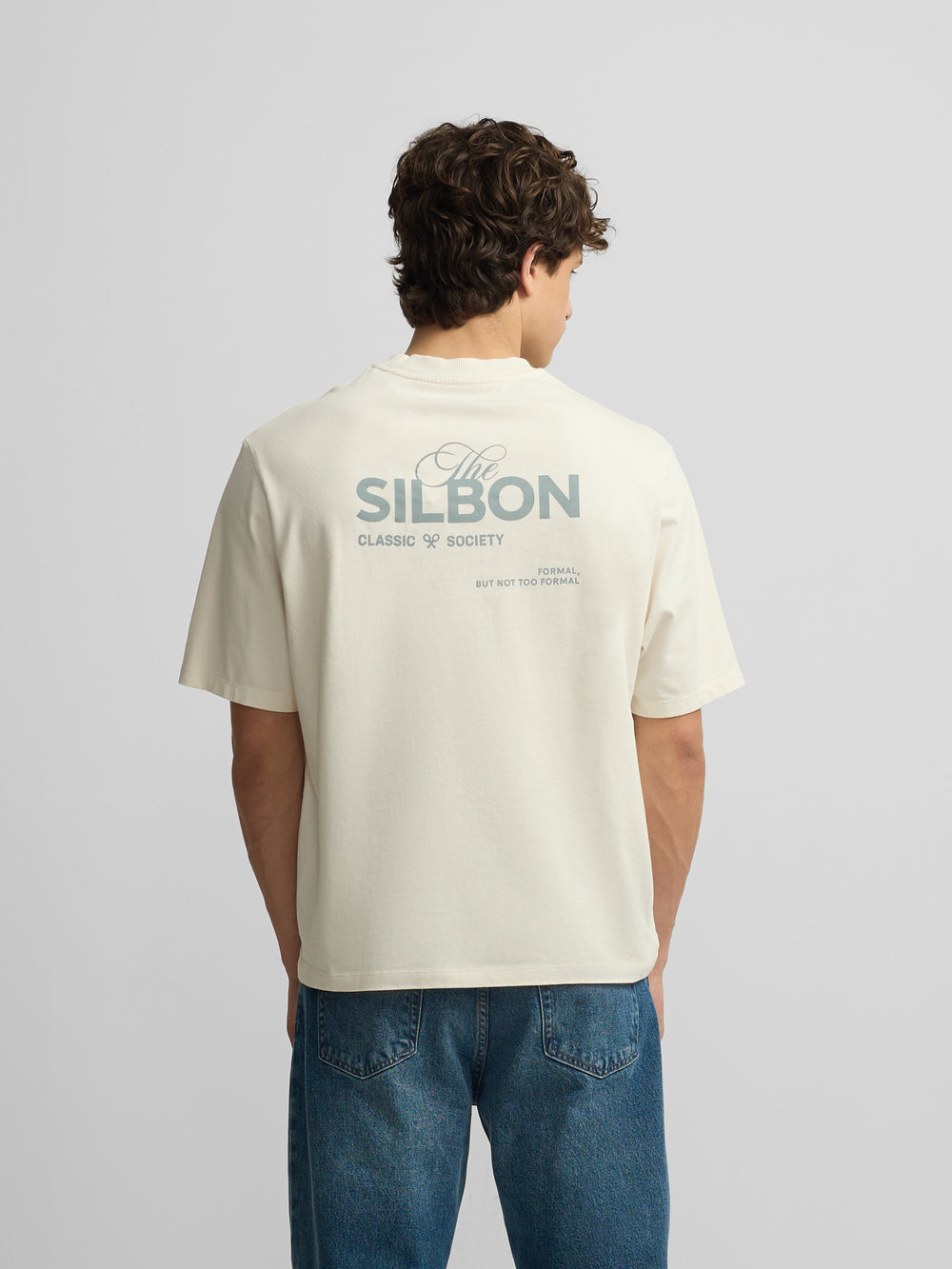 Special fit Silbon classic society cream t-shirt