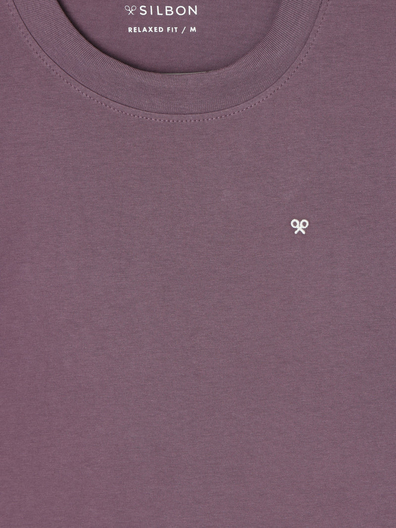 Camiseta relaxed fit Silbon vacation purpura