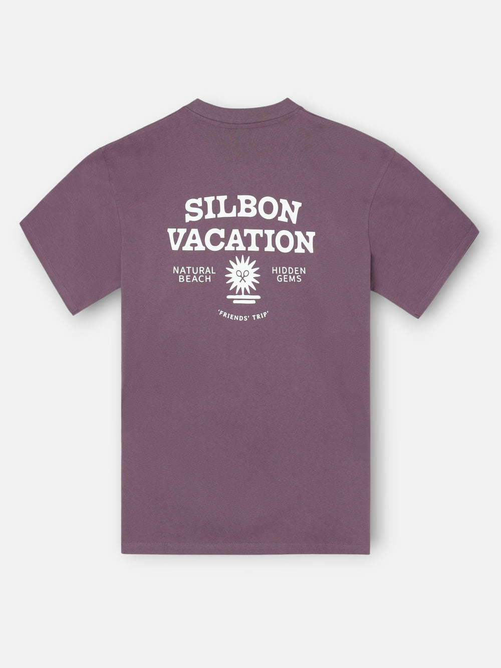 Camiseta relaxed fit Silbon vacation roxa