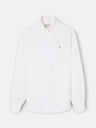 Camisa sport oxford riscas horizontais amarelas
