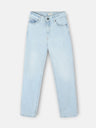 Pantalon sport denim tapered azul claro