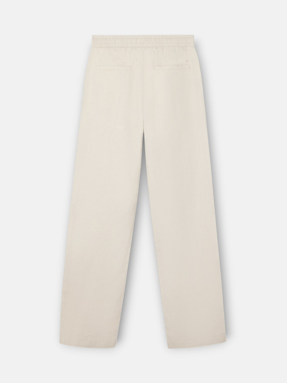 Calças desportivas jogger em linho pedra