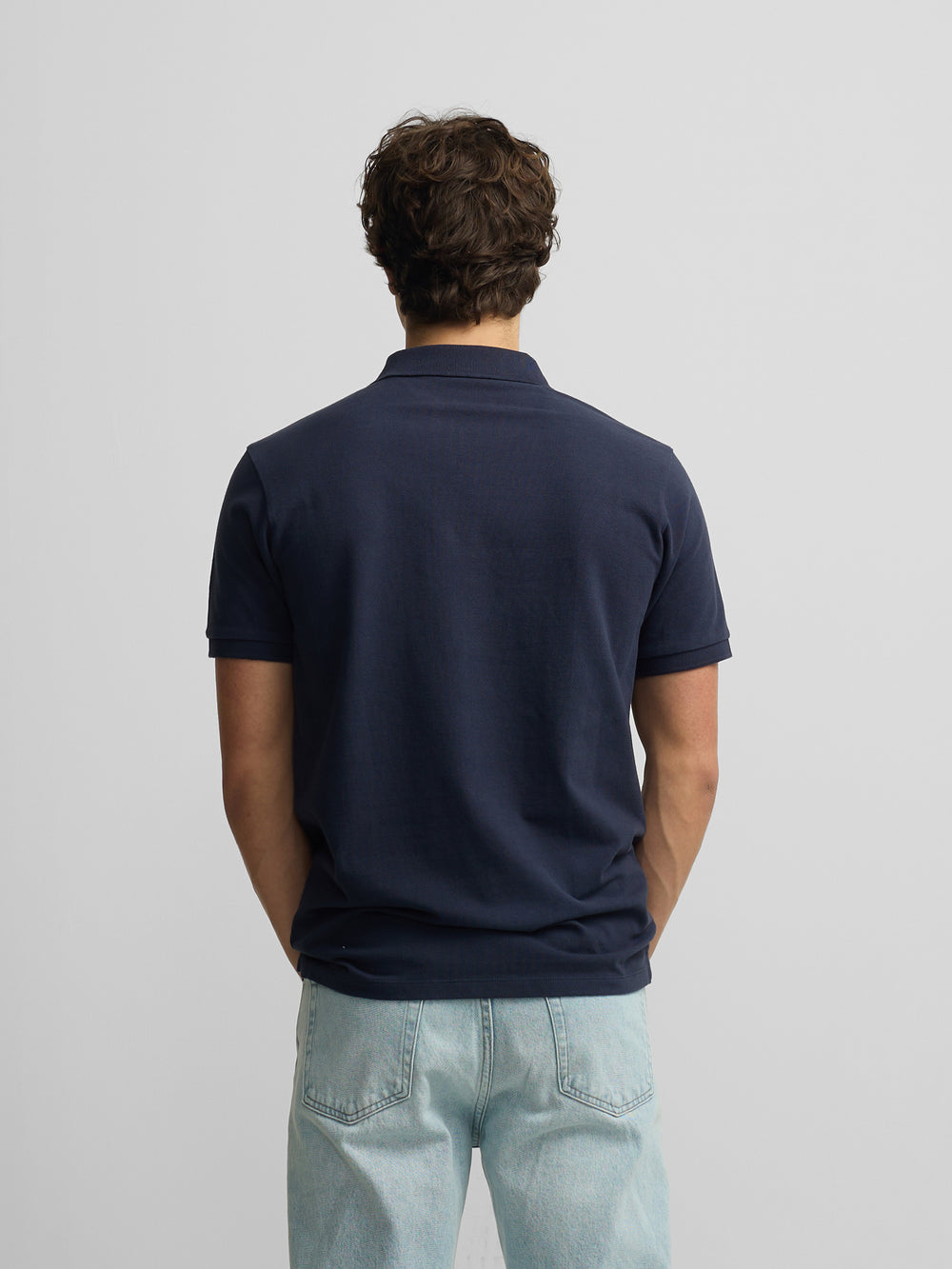 Polo manga corta smile azul marino