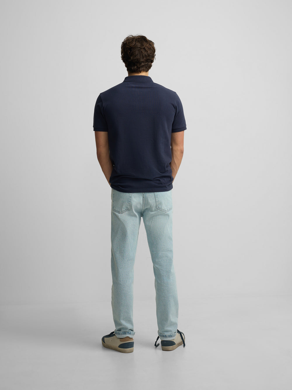 Polo manga corta smile azul marino