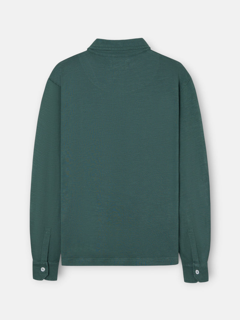 Polo de manga comprida sport verde