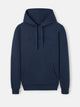 Silbon medium racket navy blue hooded sweatshirt