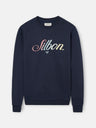Sudadera Silbon bordado multicolor azul marino