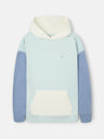 Sweatshirt com capuz multicolor aguamarina