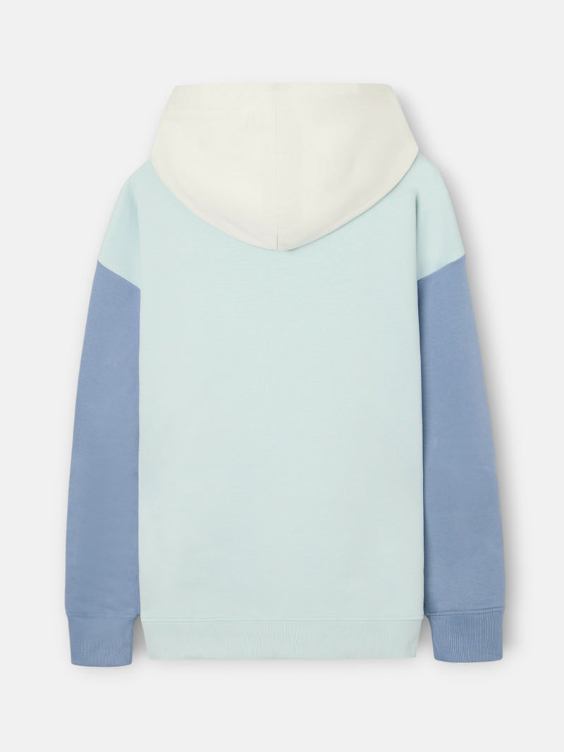 Sweatshirt com capuz multicolor aguamarina