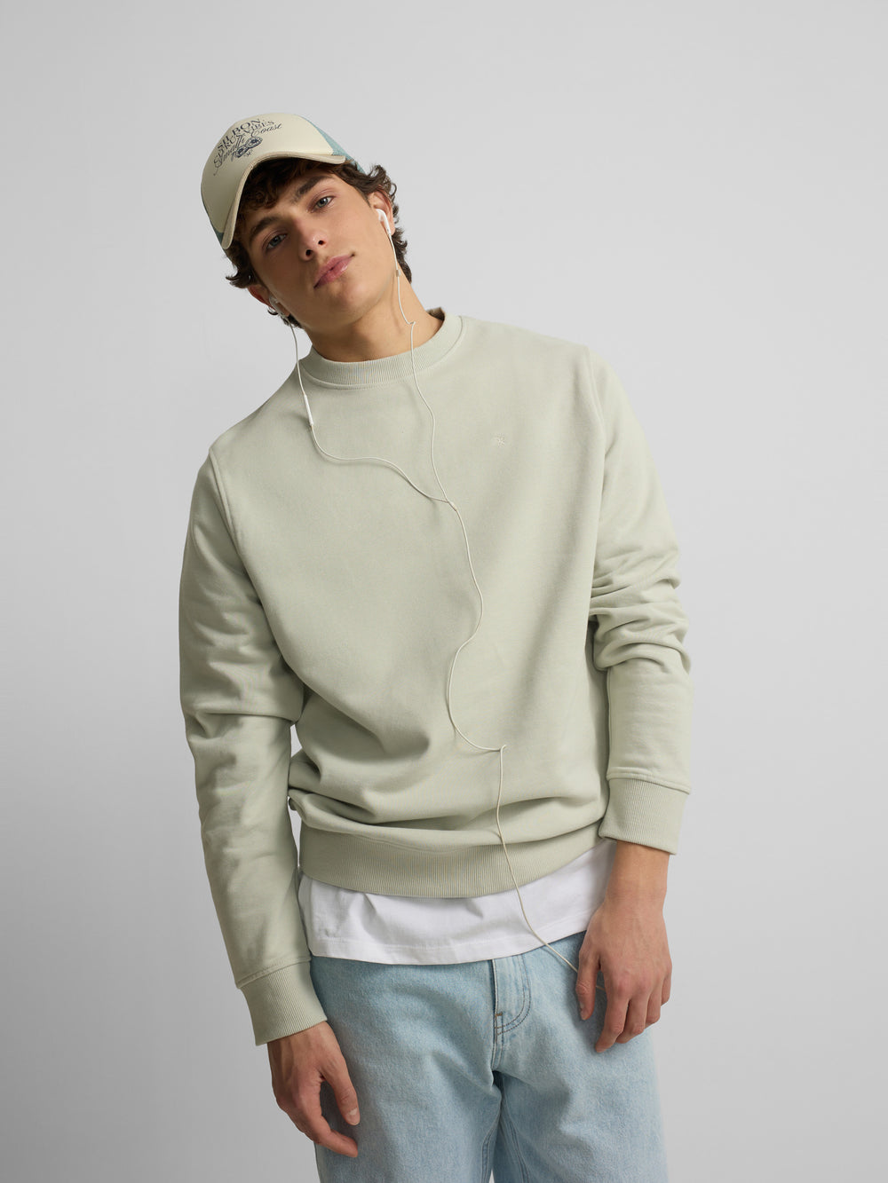 Silbon summer sweatshirt light green