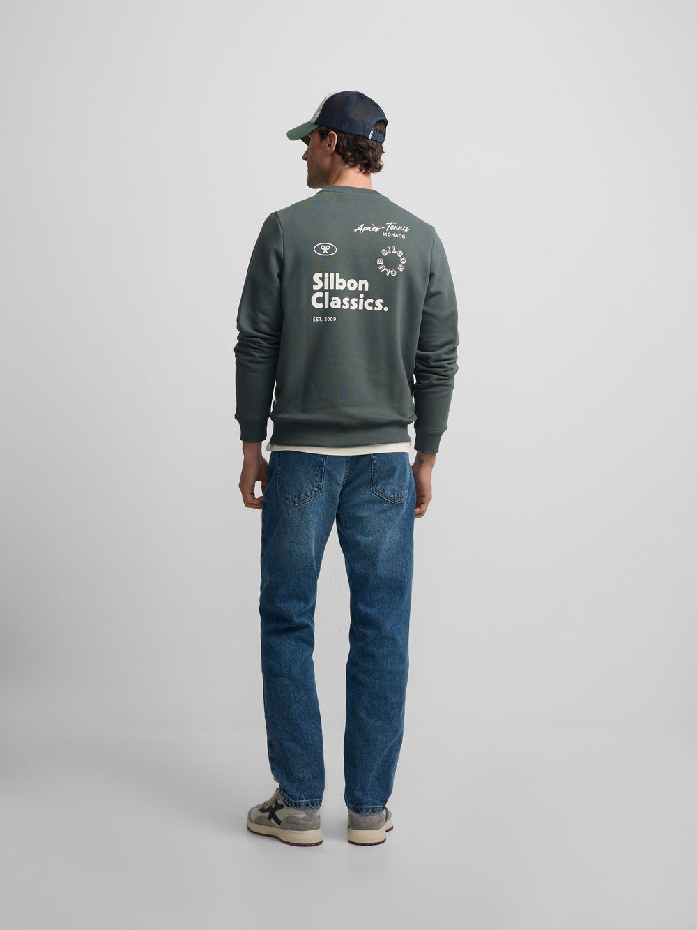 Silbon Classics dark green sweatshirt