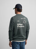 Silbon classics dark green sweatshirt
