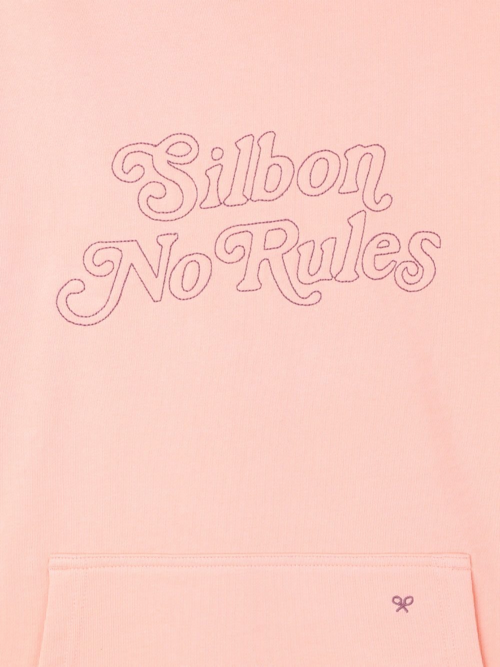Sweatshirt relaxed fit hoodie no rules coral