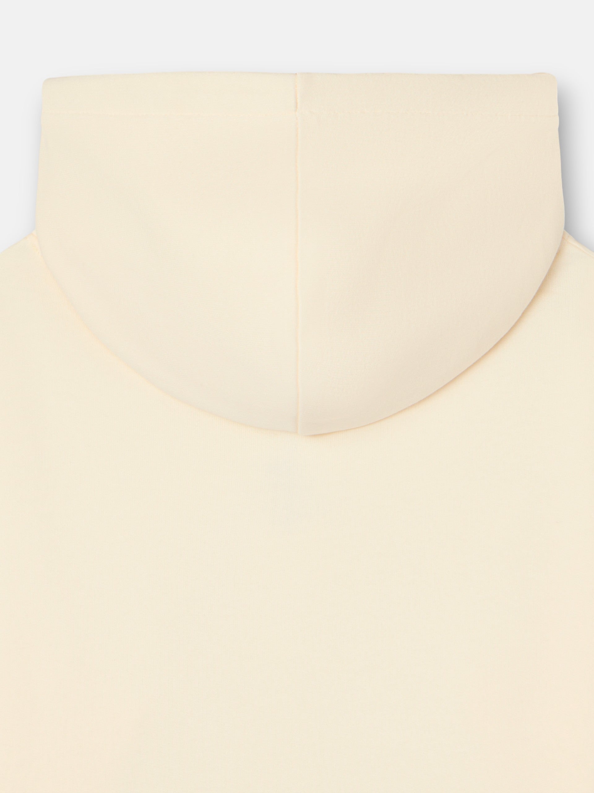 Silbon half-racket cream hoodie