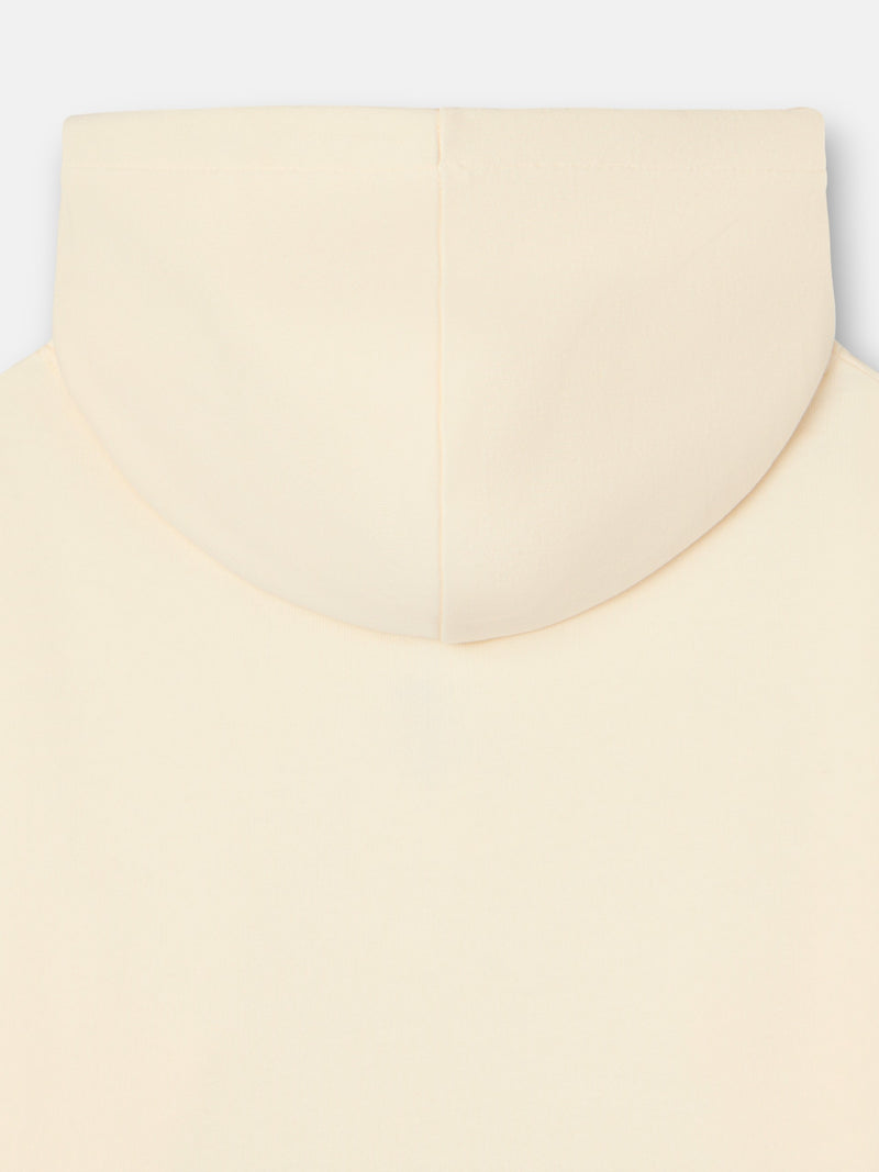 Sweatshirt com capuz Silbon raquete meia creme