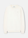 Sudadera relaxed fit plans crema