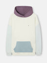 Sweatshirt com capuz multicolor creme