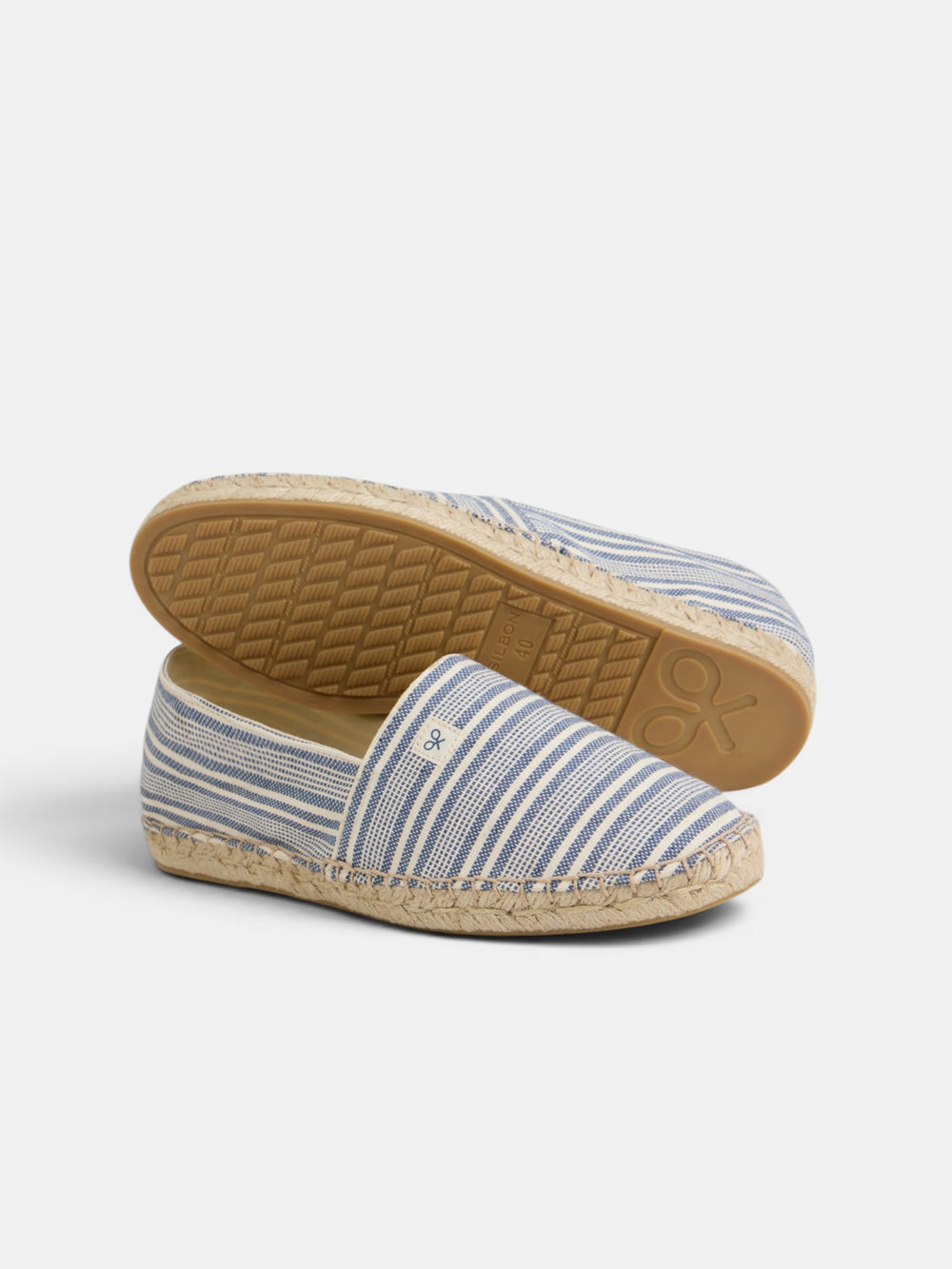 Alpargata rayas azul