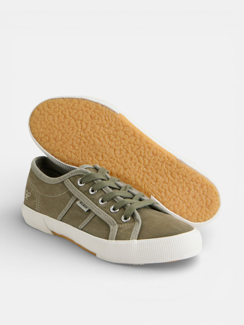 Zapatilla denim verde
