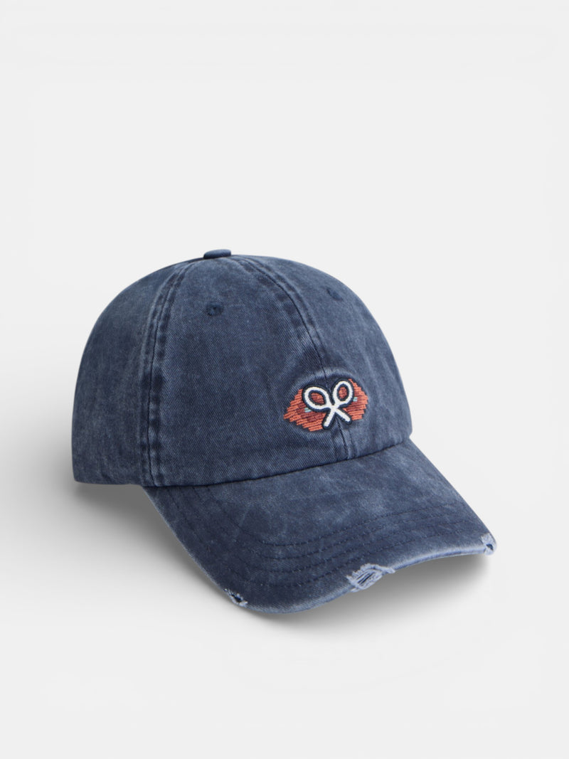 Boné raquete étnico azul-marinho