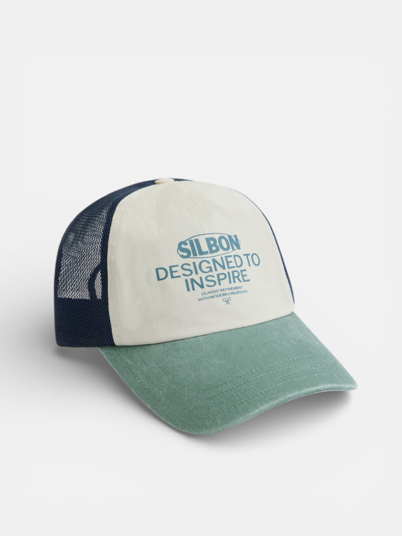 Green inspired designed trucker cap