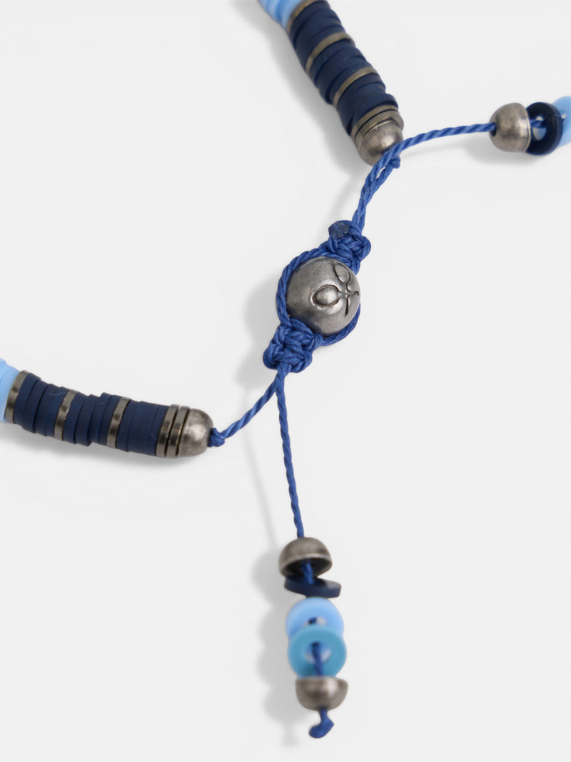 Pulseira cilindro raquete azul