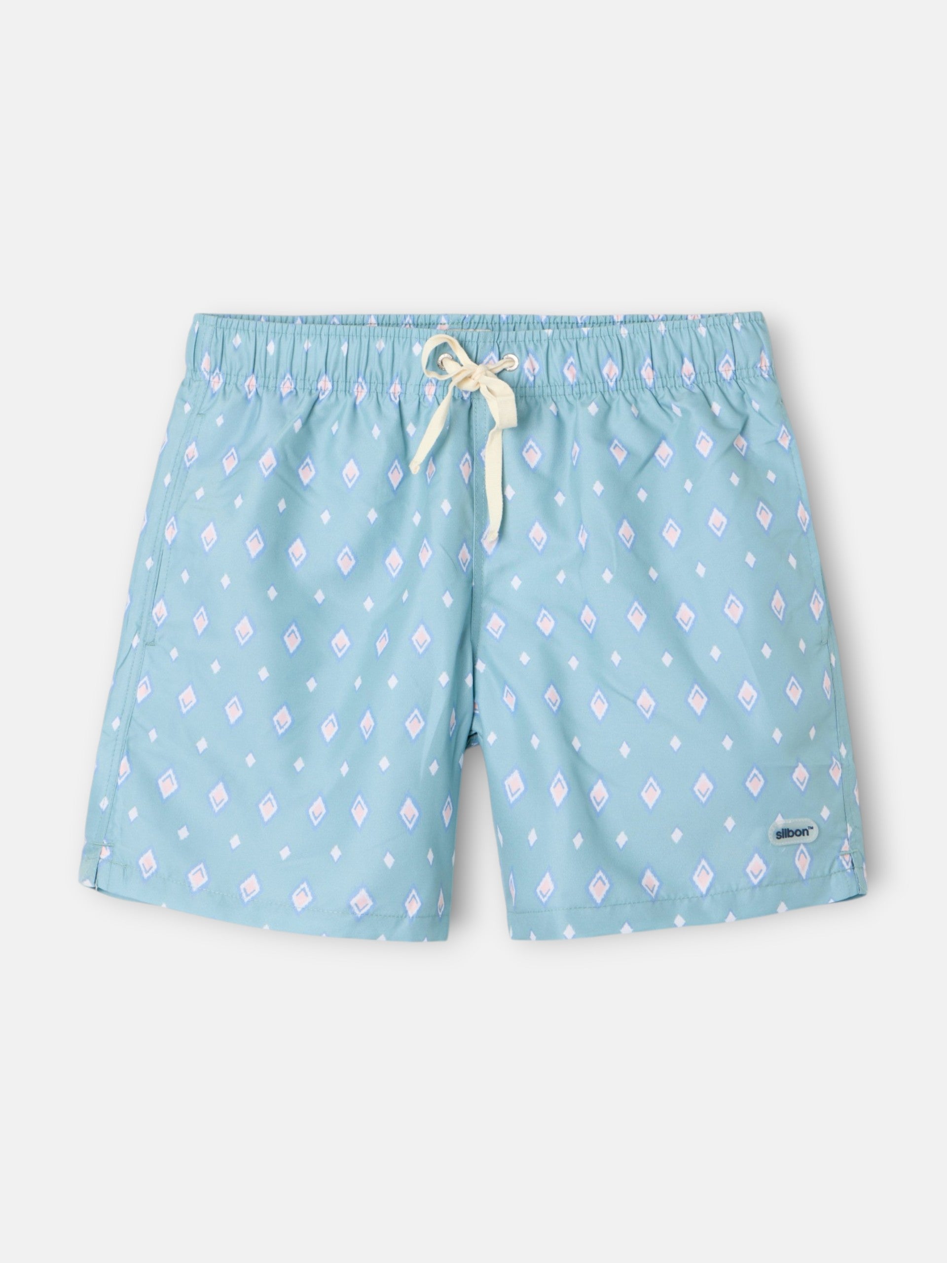 Bañador rombos SB verde claro