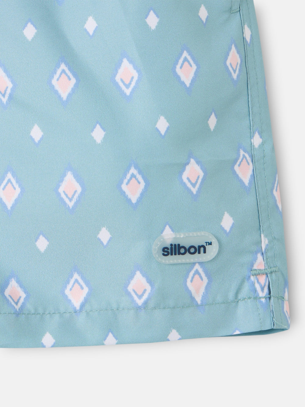 SB light green diamond pattern swimsuit