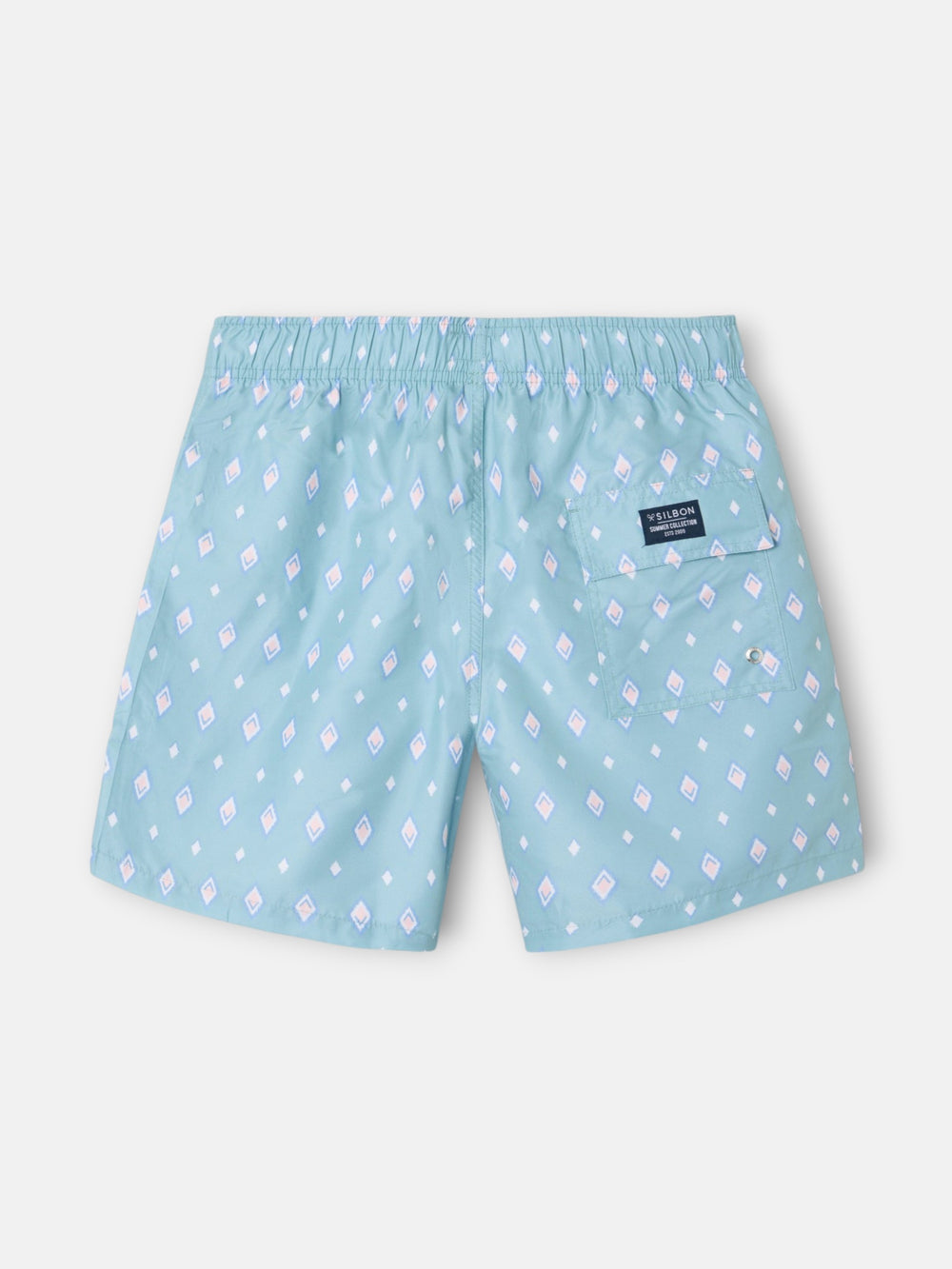 SB light green diamond pattern swimsuit