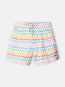 Fato de banho zigzag multicolor creme