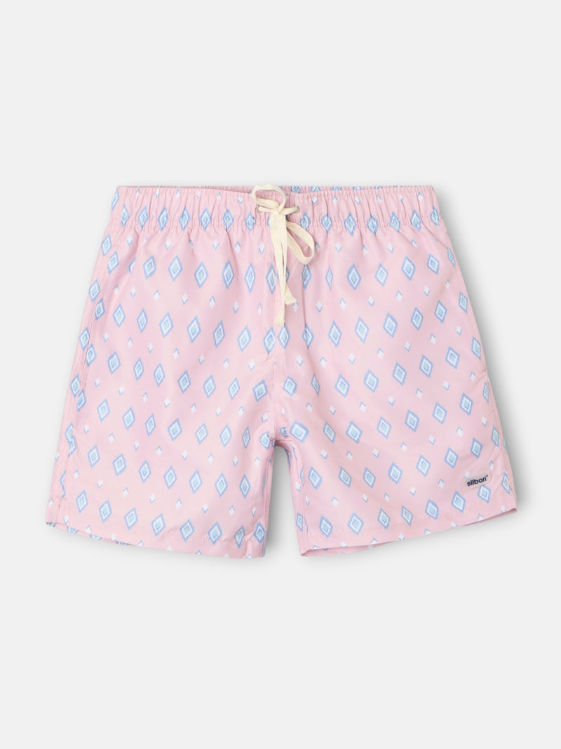Maillot de bain losanges SB corail