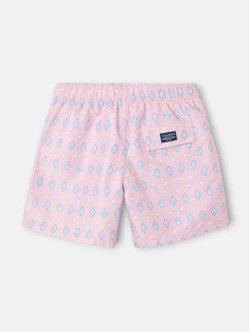 Maillot de bain losanges SB corail