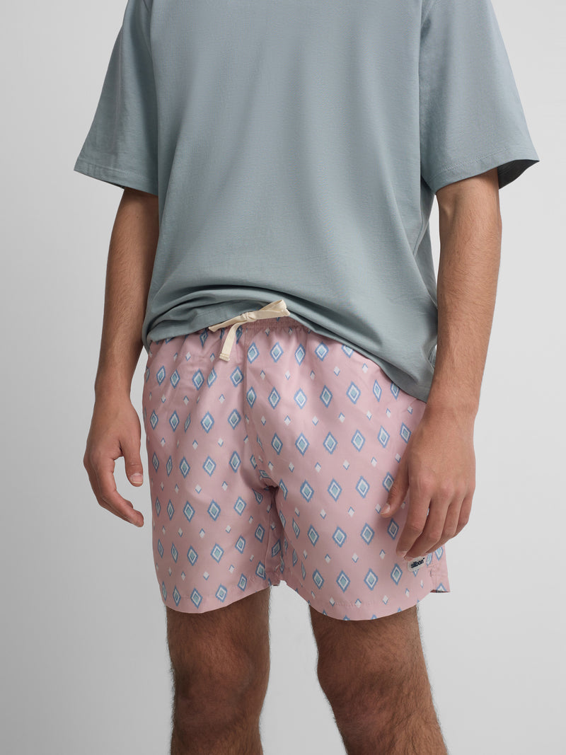 Maillot de bain losanges SB corail
